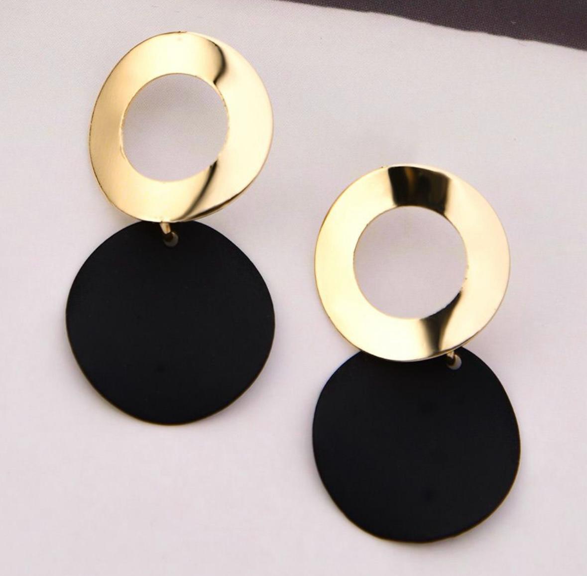 Brass Resin Earrings